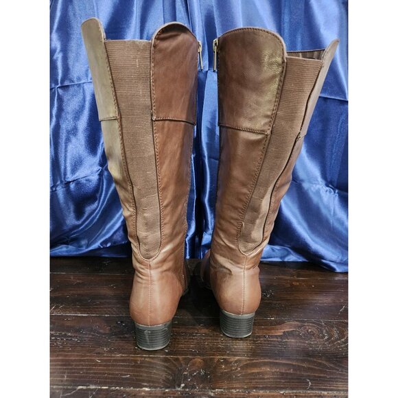 NWT Lane Bryant Slouchy Brown Wide-Calf Knee-High Boot/Sz. 7W - Picture 6 of 10